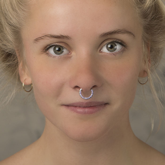 ASeptum klikeris ar daudziem kristāliņiem