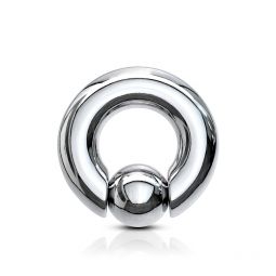 Pīrsinga gredzens liela izmēra ar pop-out bumbiņu